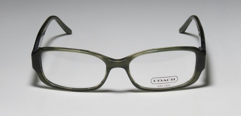 NEW COACH VIVIAN 539 GREEN FULL RIM SPRING HINGES EYEGLASS/GLASSES 