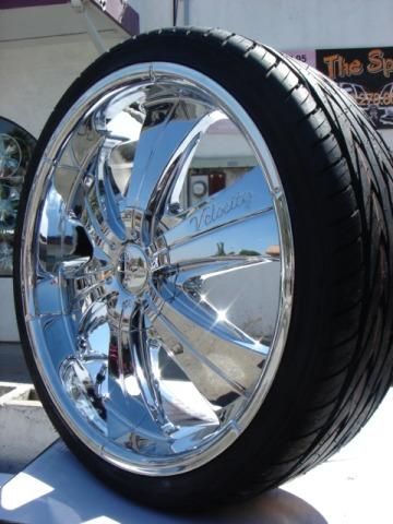 20 INCH RIMS TIRE PKG CHROME 5X114.3 5X115 5X120 V166  