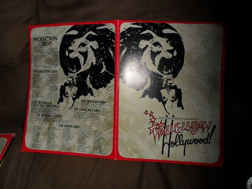 HALLELUJAH HOLLYWOOD MGM GRAND SHOW PROGRAM  