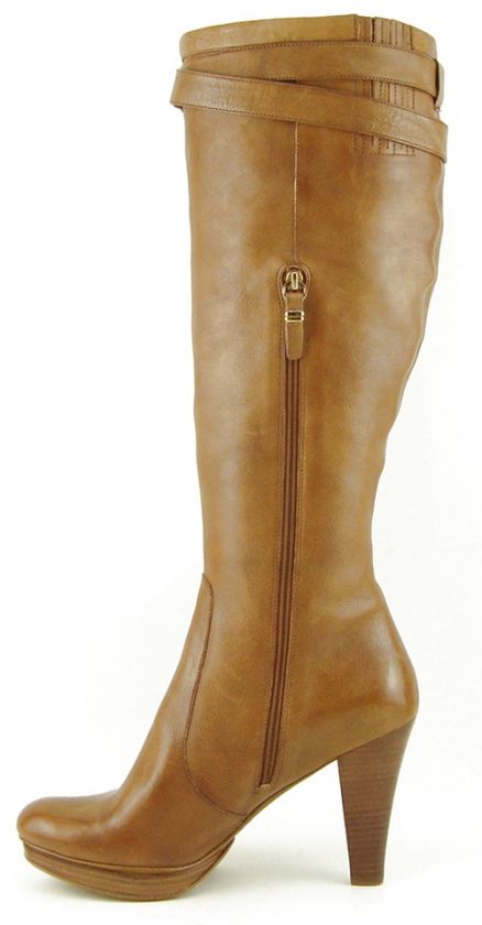 VIA SPIGA IRMA Tobacco Platform Womens Shoes Knee High Tall Boots 8 