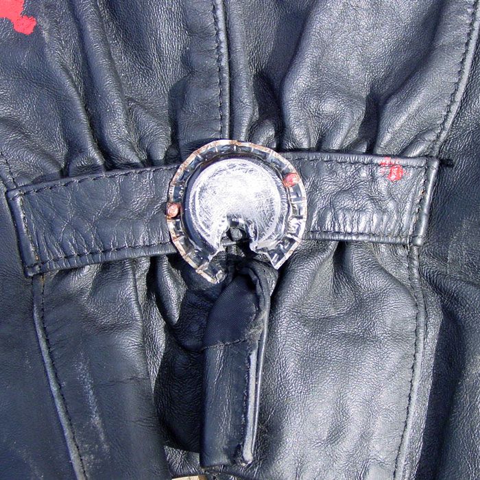 OOAK Vintage Zombie Apocalypse Leather Jacket Size 4 6  