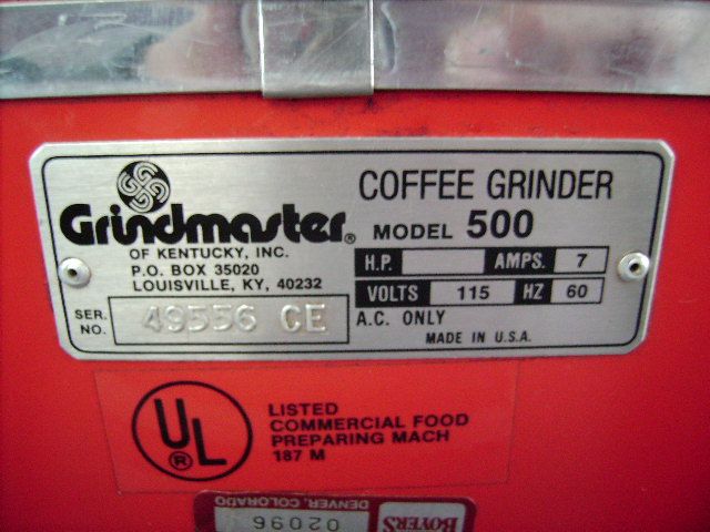 Grindmaster 500 Vintage Grinder  