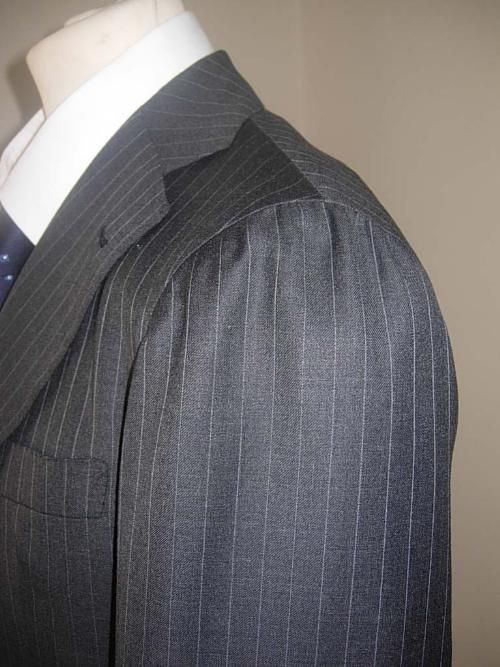 LA VERA SARTORIA NAPOLETANA SUIT GRAY 38 R(48R NWT   