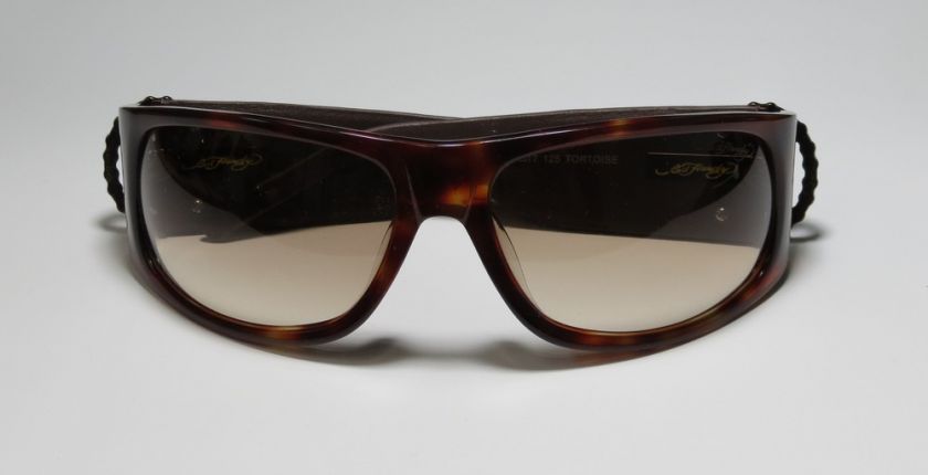 NEW ED HARDY LIVE TO RIDE 044 PLASTIC TORTOISE FRAME/TEMPLES BROWN 