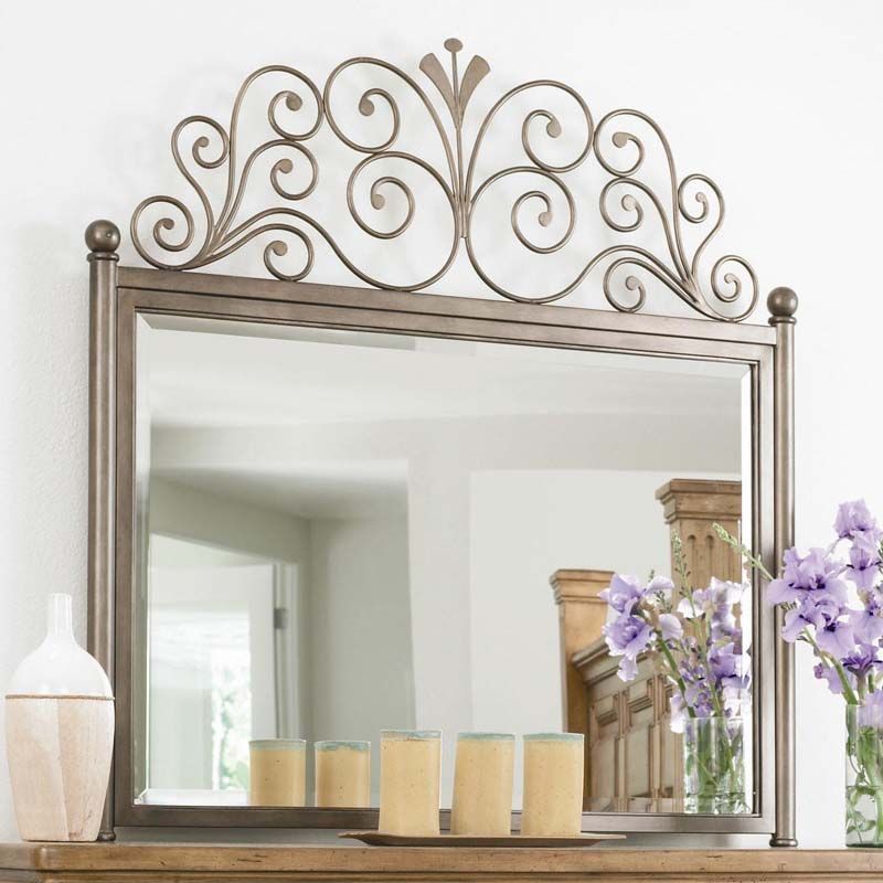 Rustic Medium Brown Mirror & Console Table  