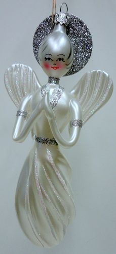 DE CARLINI Snow Princess ORNAMENT Italian V3121ME  