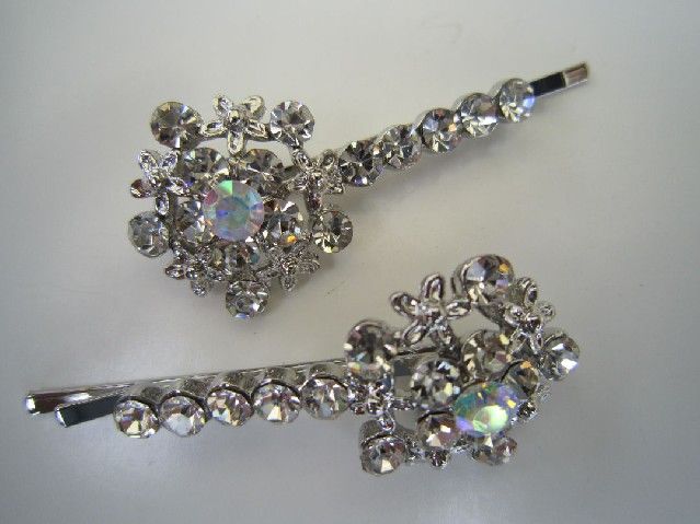 Rhinestone Diamond Crystal Hair Bobby Pin Clip  