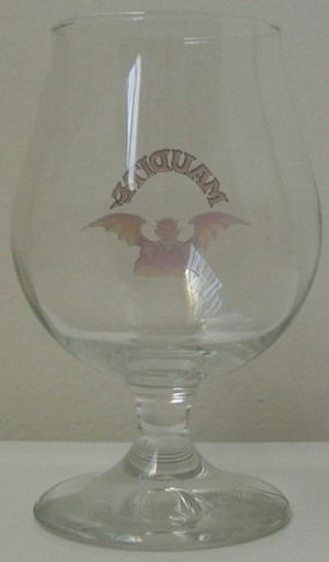 MAUDITE TULIP SHAPE BEER Glasses   PAIR by UNIBROUE  