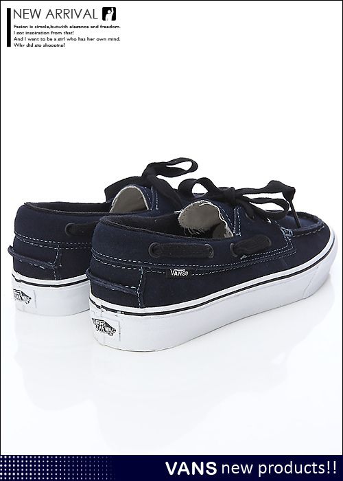 BN Vans Zapato Del Barco Blue /Black Shoes #V226  