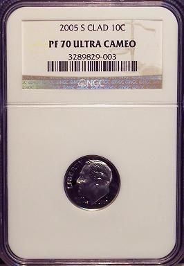 2005 S 10c Clad Roosevelt In a NGC PF 70 Ultra Cameo  