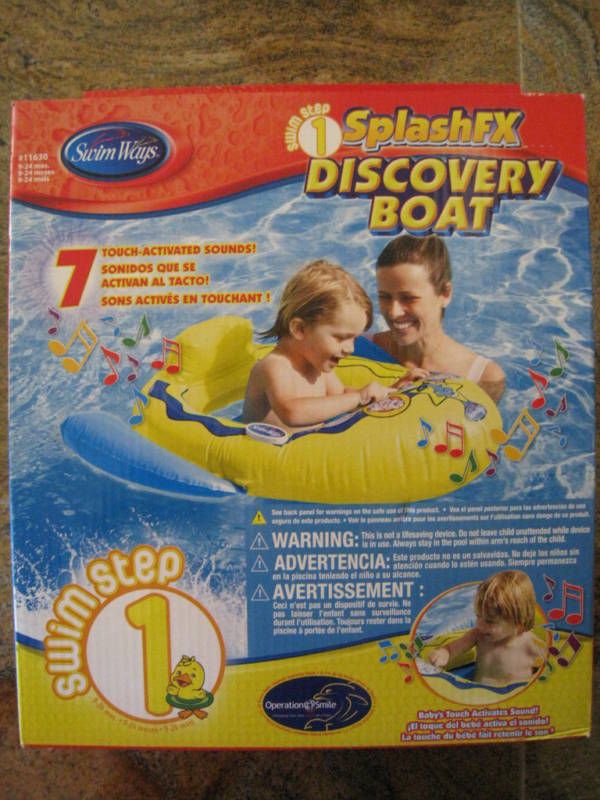 SPLASHFX DISCOVERY BOAT ~ Swim Ways #1163 Swimways FX  