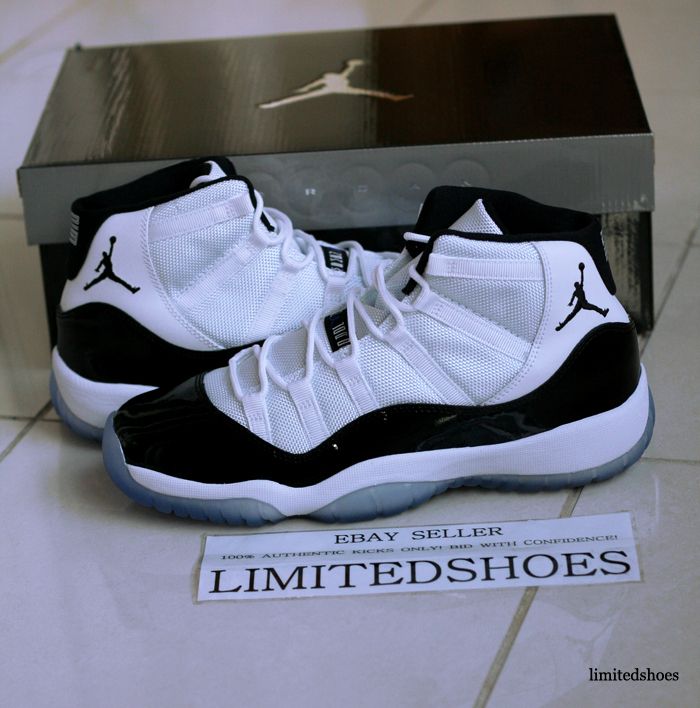 Nike Air Jordan 11 XI Retro GS CONCORD youth iv white cement db bin v 