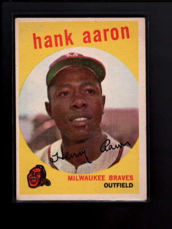 1959 TOPPS #380 HANK AARON EX B1286  