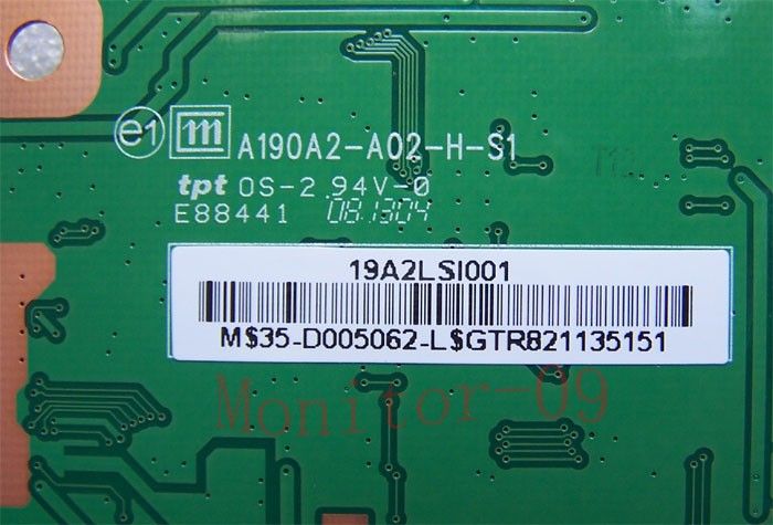 Main Board A190A2 A02 H S1 + DVI For Viewsonic VA1912WB  