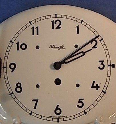 KIENZLE CERAMIC WALL CLOCK 1930s ANTIQUE GERMAN UH 24  