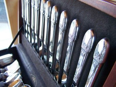 FIRST LOVE 1847 Rogers Bros Silverplate Flatware Set 181 Antique 