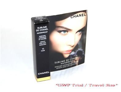 Chanel Sublime De Waterproof Length & Curl Mini Mascara black NEW 