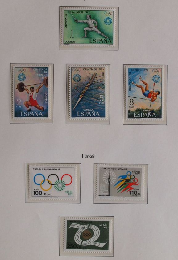 ALL WORLD 1972 OLYMPICS Olympiad, MNH COLLECTION  