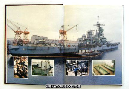 USS IOWA BB 61 CENTAM CRUISE BOOK 1982 1984  