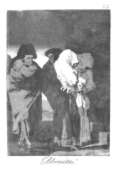 Francisco Goya Pobrecitas Ltd Ed Etching Aquatint  