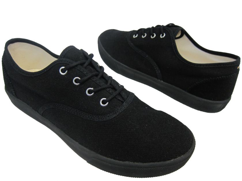 Mens Generic Surplus Borstol Plimsol Black Shoes 10 846433038384 