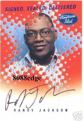 2004 FLEER AMERICAN IDOL AUTO RANDY JACKSON  ORIGINAL JUDGE AUTOGRAPH 