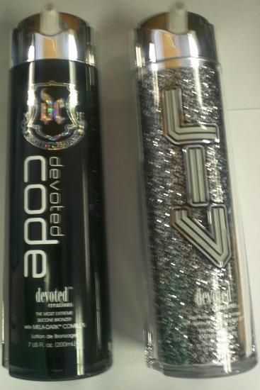 Lot of 2   Devoted Code & LIV Bronzer Tanning Bed Lotion By Devoted 