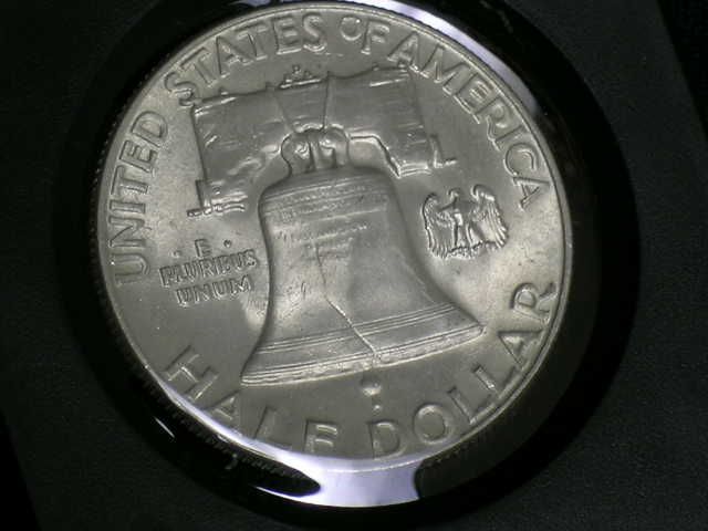 1952 D Choice BU Franklin Half BELL LINES itemf15 2  