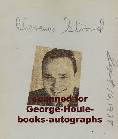 CLARENCE STROUD~AUTOGRAPH~1939~ACE OF ACES  