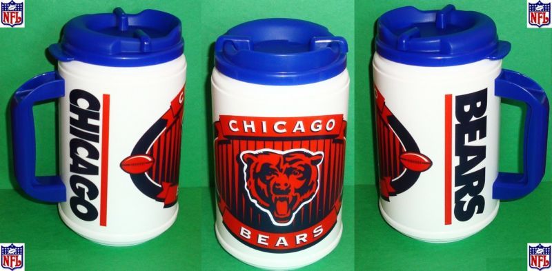 BEARS CHICAGO 24oz JUMBO TRAVEL MUG & Lid NEW  