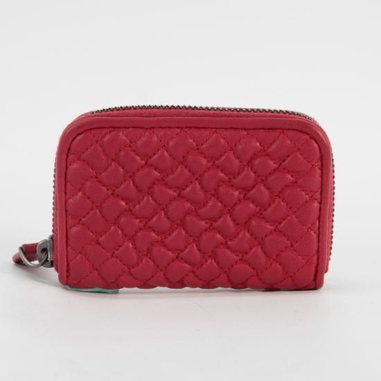 Bottega Veneta Red Leather w Box Coins Purse  