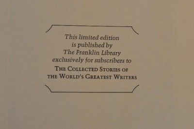   COLLECTED STORIES OF THE WORLDS GREATEST WRITERS Complete Set  