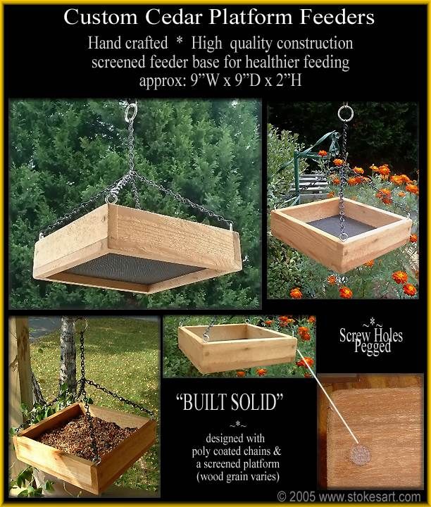 FEEDERS ARE CUSTOM CRAFTED TO ORDER, NO INVENTORY ON HAND, 1 TO 2WEEK 