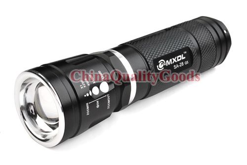 MXDL CREE Q5 3Mode Adjustable focus Flashlight SA 28  