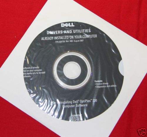 Dell Resource CD for Optiplex 330 Computer  