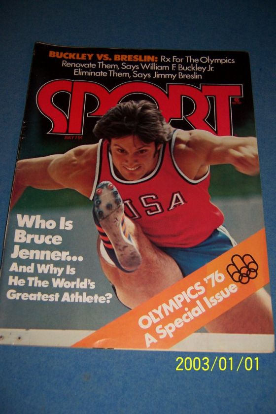 1976 Sport Magazine USA Olympics BRUCE JENNER No Label WORLDS GREATEST 