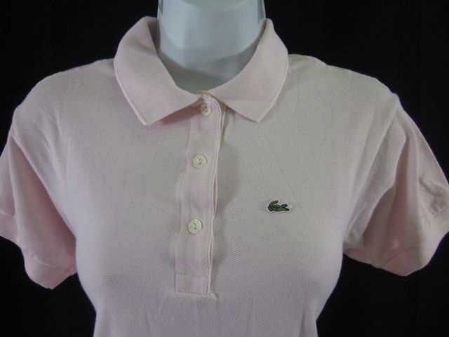 LACOSTE Pink Cotton Polo T Shirt Sz 6  