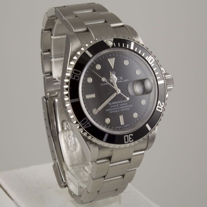 Rolex Oyster Perpetual Date Submariner  Stainless Steel  Black Dial 