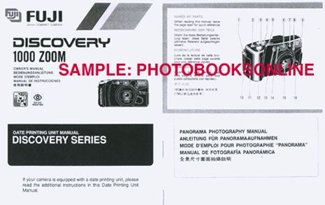 Fuji Discovery 1000 Zoom Date Panorama Instructions  