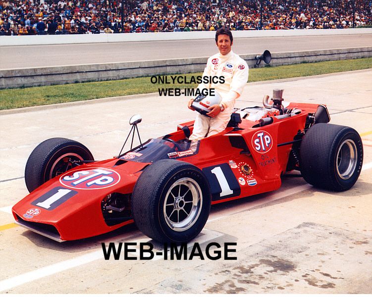 1970 MARIO ANDRETTI STP #1 SPECIAL INDY 500 RACE PHOTO  