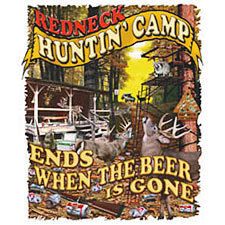 REDNECK HUNTING CAMP SHORT SLEEVE T SHIRT (S  5XL )  