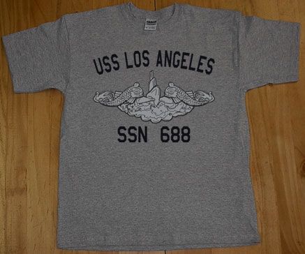 US Navy USS Los Angeles SSN 688 Submarine T Shirt  