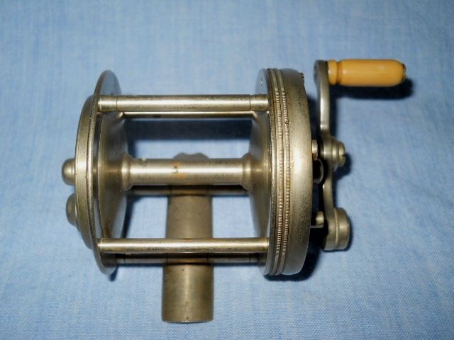 Vintage B.F. Meek & Sons Blue Grass No. 5 German Silver Reel  