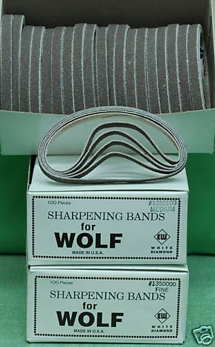 100 WOLF Cutting Machine Sharpening Band BELT #C 80grit  