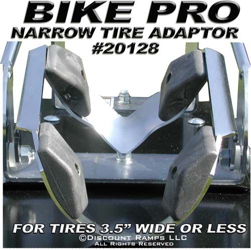 BIKE PRO WHEEL CHOCK NARROW TIRE ADAPTOR KIT TIRES 3.5  