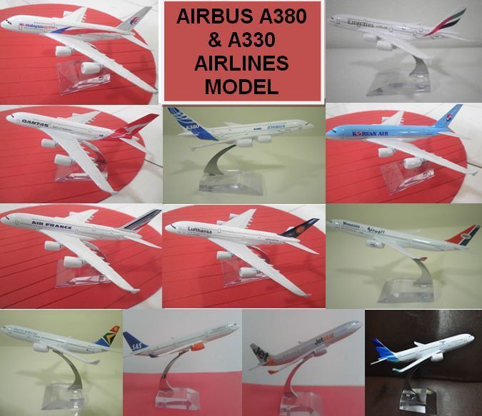 AIRBUS A380 & A330 MODEL High Quality Die Cast Metal, 16/15cm  