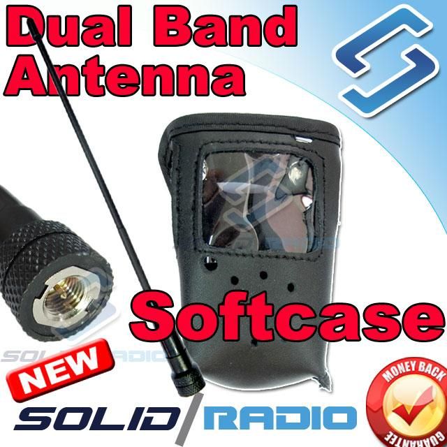   SoftCase + Du Band Antenna for UV 3R UV 100 UV 200 Radio Case  