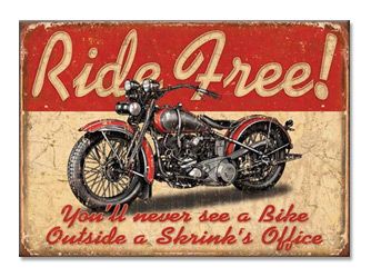 RIDE FREE FRIDGE MAGNET  