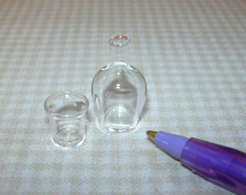 Grenyer Bedside Water Carafe w/Glass, Clear DOLLHOUSE  