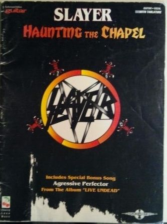 SLAYER HAUNTING THE CHAPEL GUITAR TAB SONGBOOK TABLATURE  